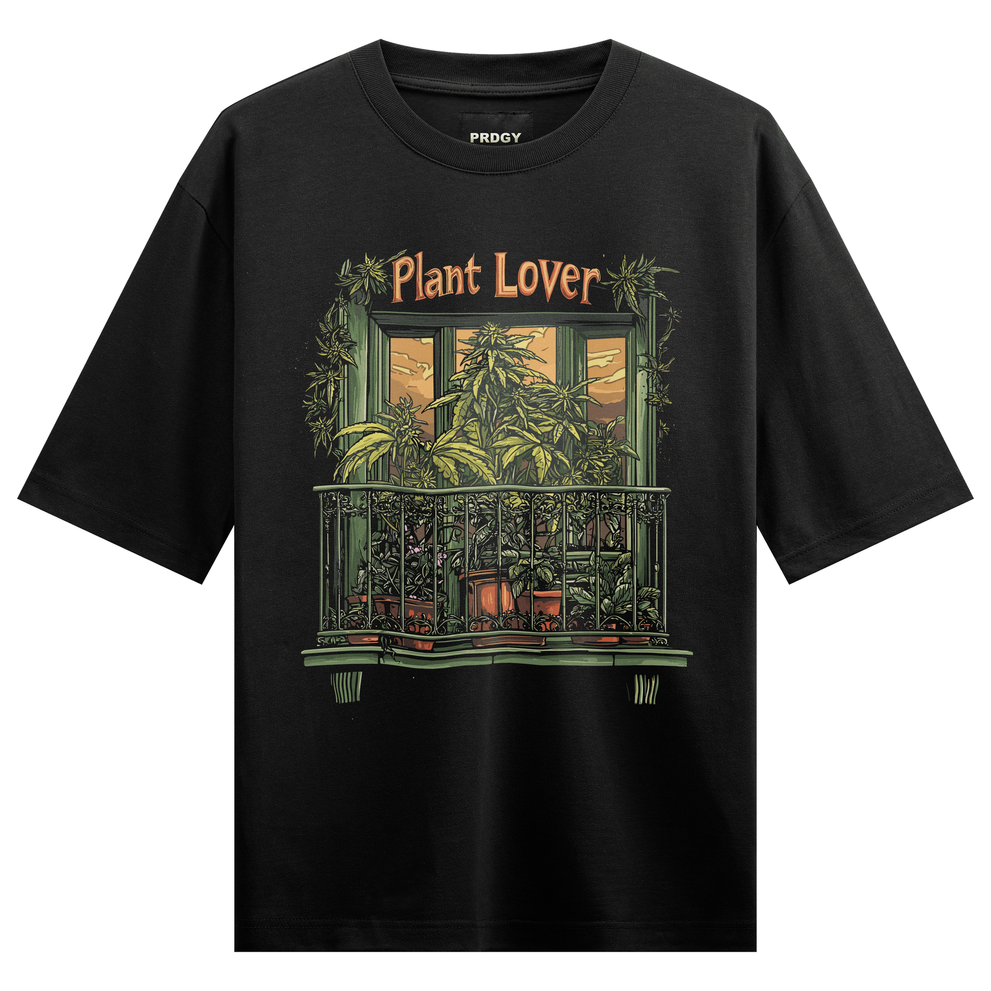 Prdgy PLANT LOVER Front Oversized T-Shirt - PRDGY