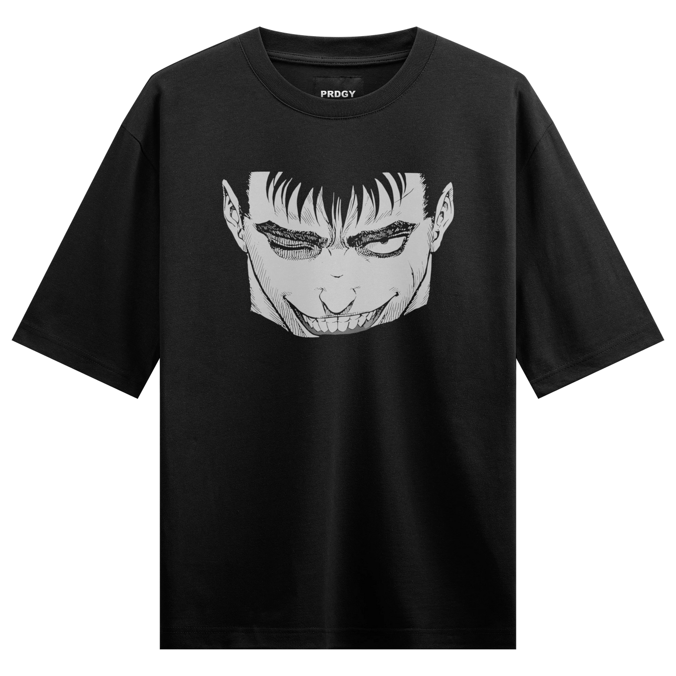 Guts artwork on PRDGY oversized t-shirt