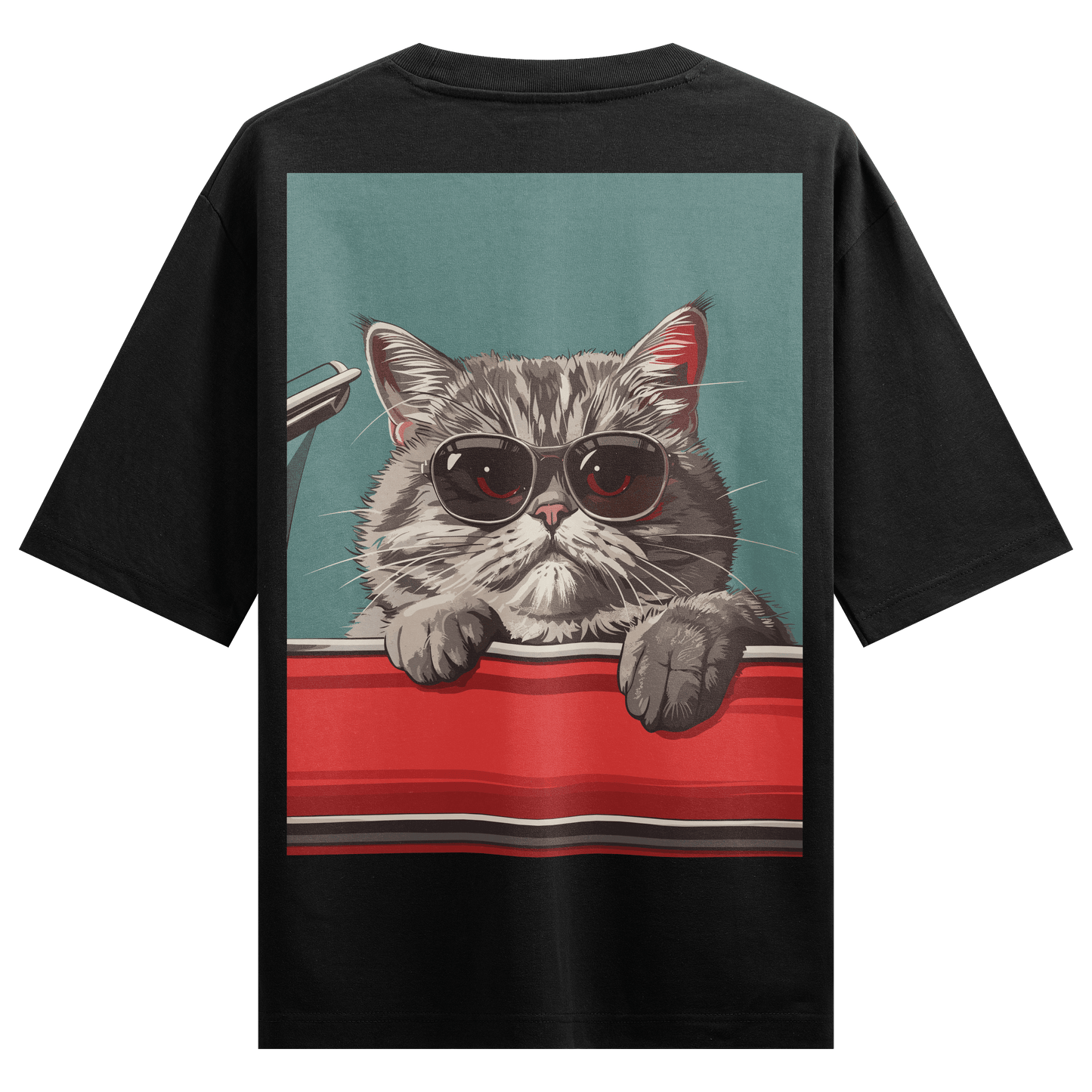 Prdgy Rahis Cat Back Oversized T-Shirt - PRDGY