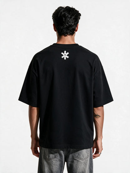 Roaring Beast Oversized T-shirt — back view of T-shirt