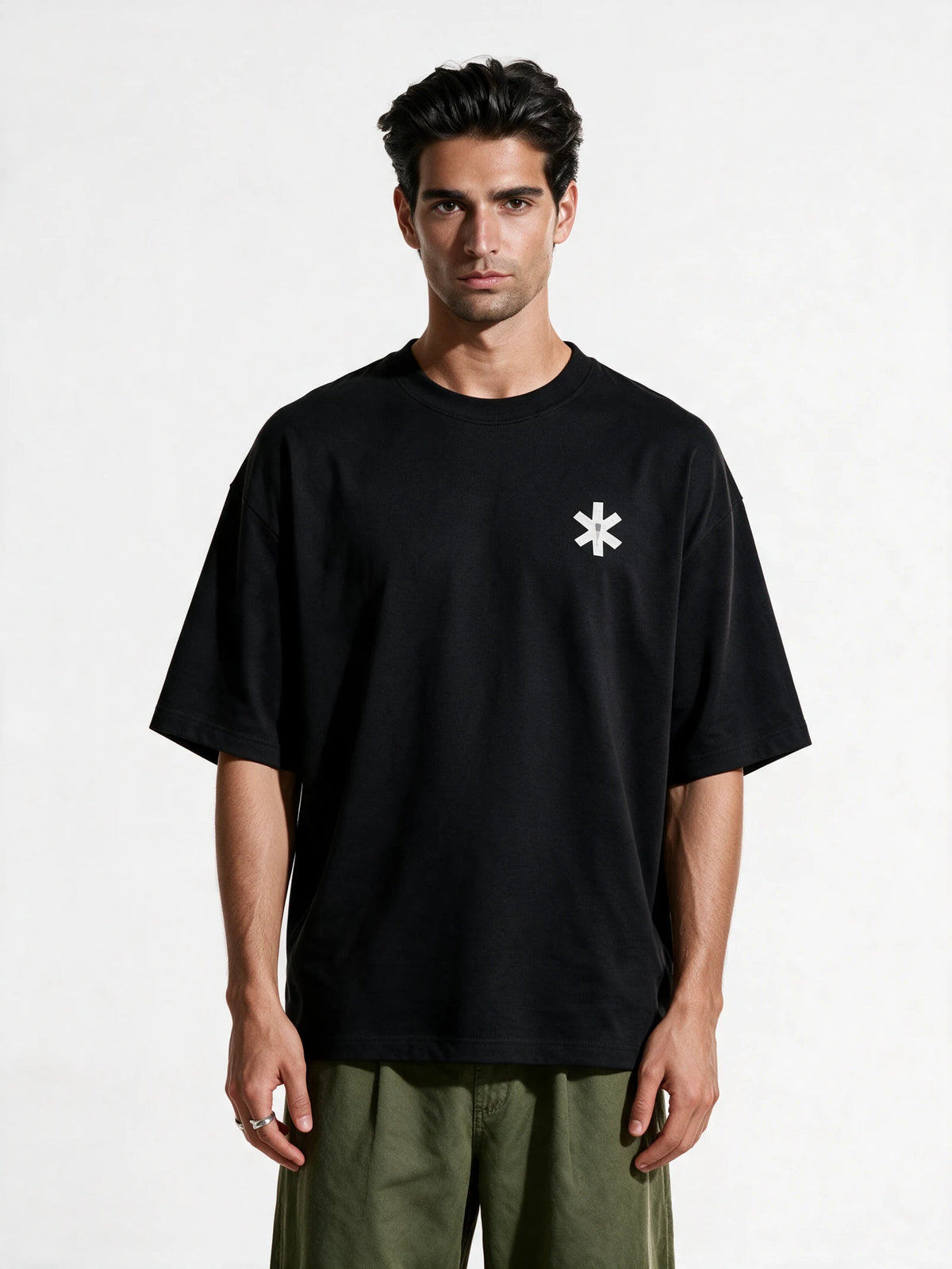 PRDGY Ronaldo Believed Oversized T-Shirt — front view of T-shirt