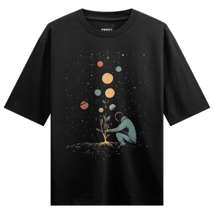 Prdgy ROOTED IN STARS Front Oversized T-Shirt - PRDGY