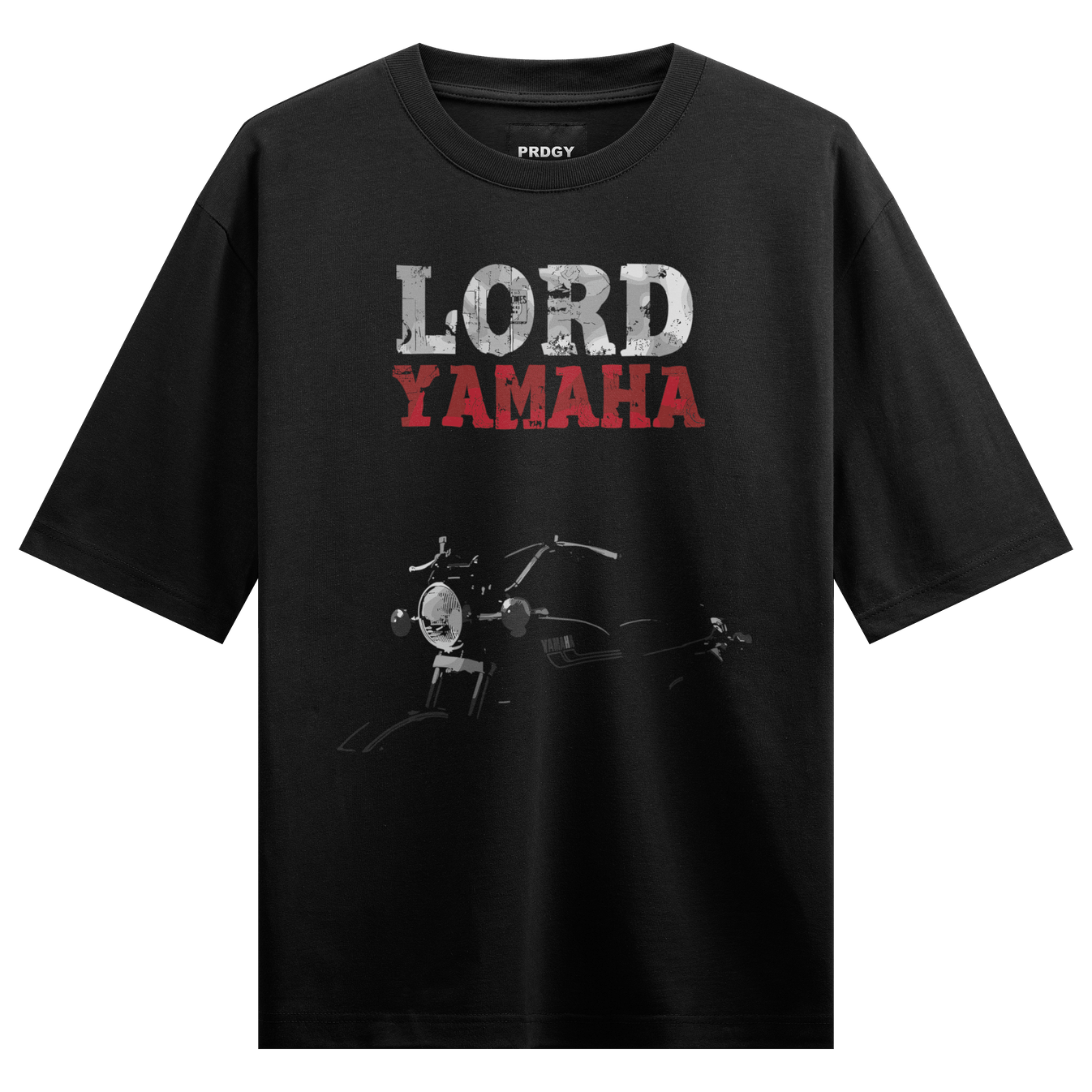 LORD YAMAHA artwork on PRDGY oversized t-shirt