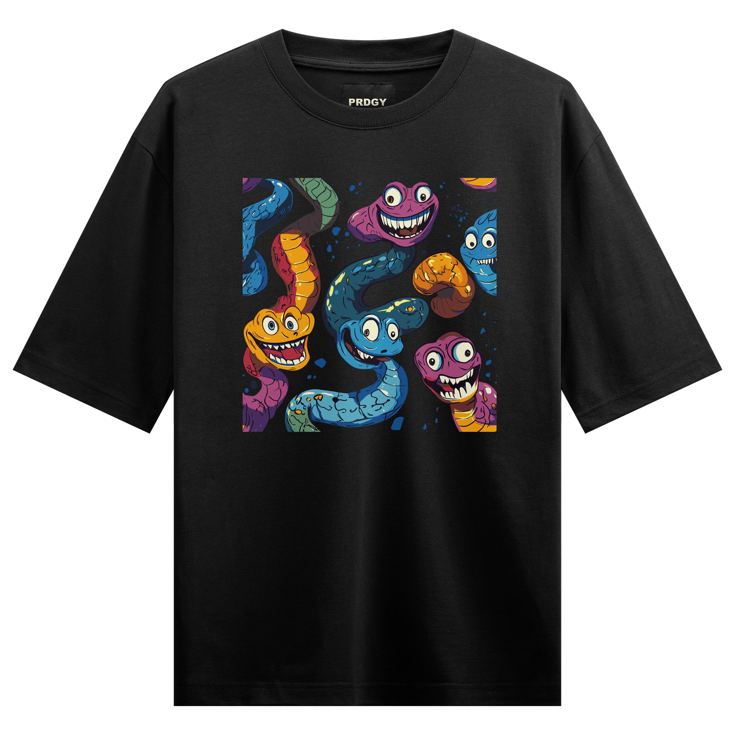 Prdgy Saanp Dosti Front Oversized T-Shirt - PRDGY
