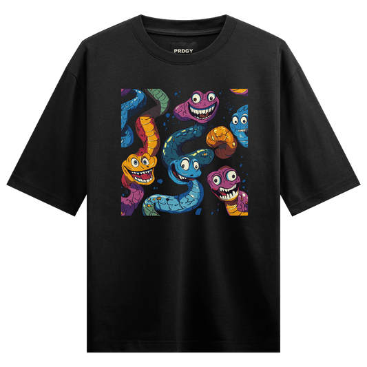 Prdgy Saanp Dosti Front Oversized T-Shirt - PRDGY