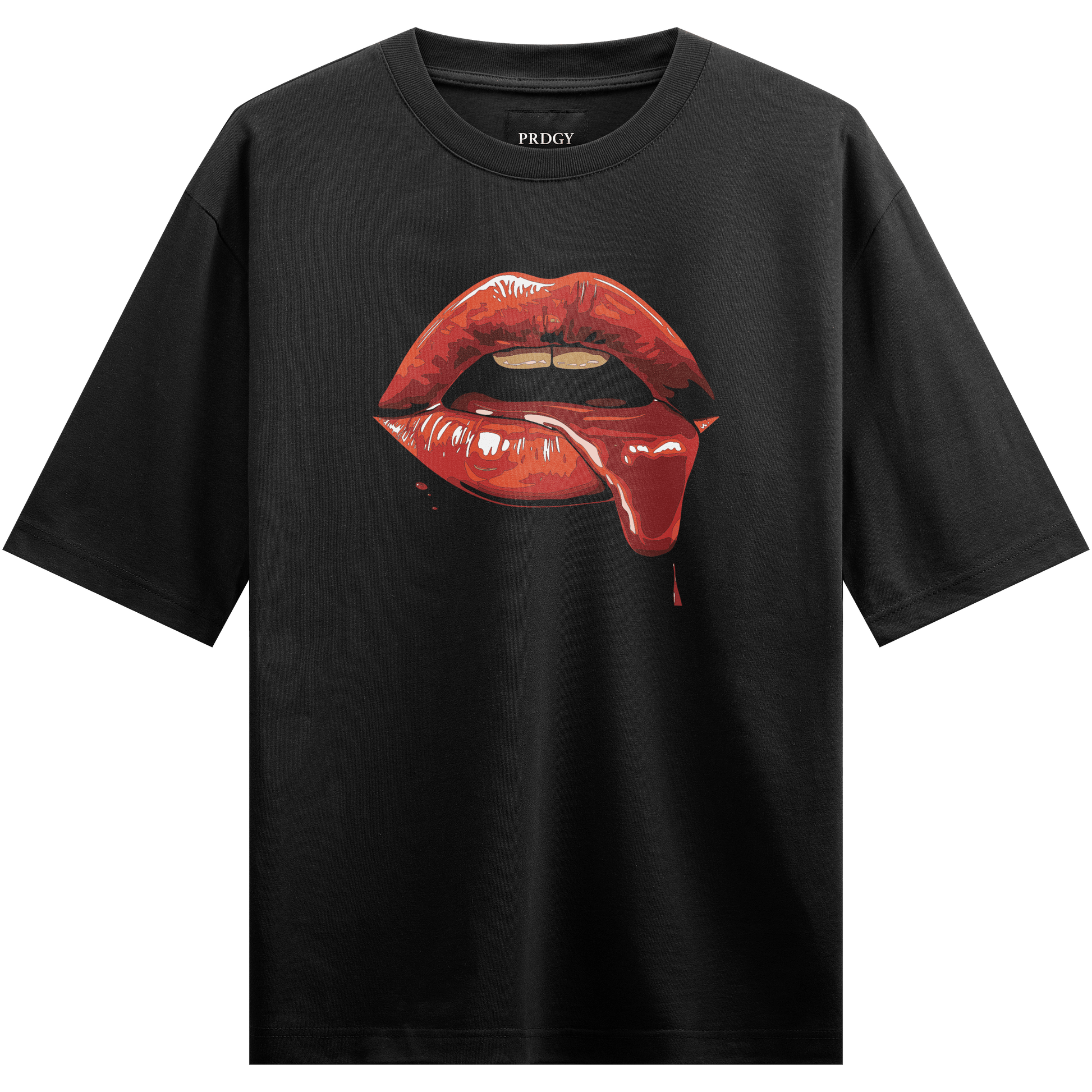 PRDGY Seductive Lip Oversized T-Shirt - PRDGY
