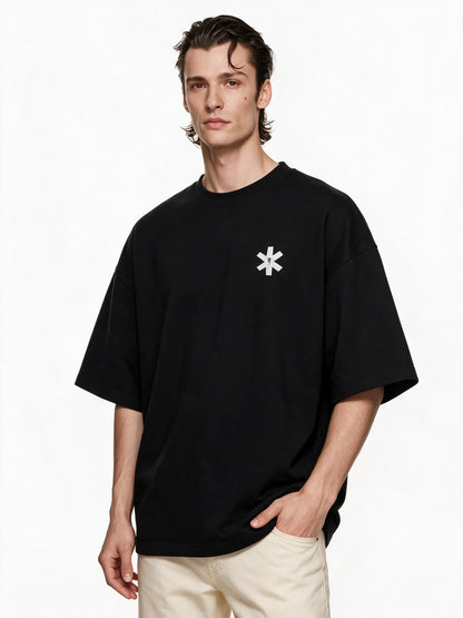 PRDGY Chill Kar Bro Oversized T-Shirt — opposite-side model view