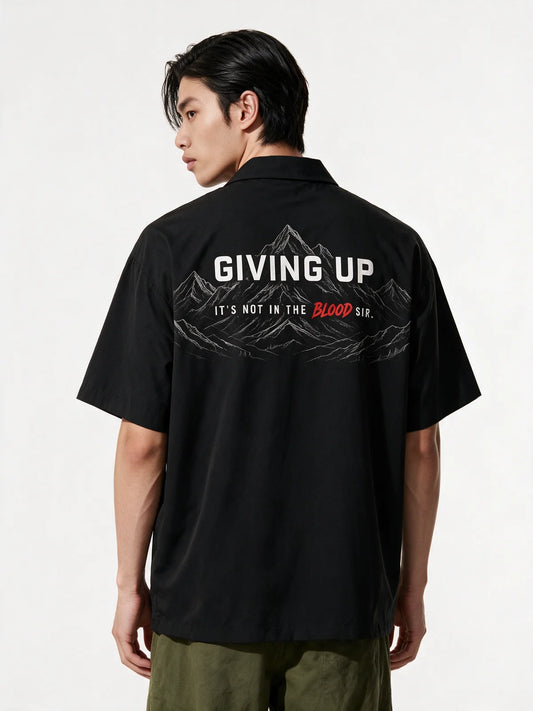 KIng Of Mountain Half Shirt — back model view