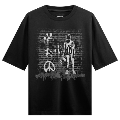 Prdgy Shaan Se Shanti Oversized Tshirt - PRDGY