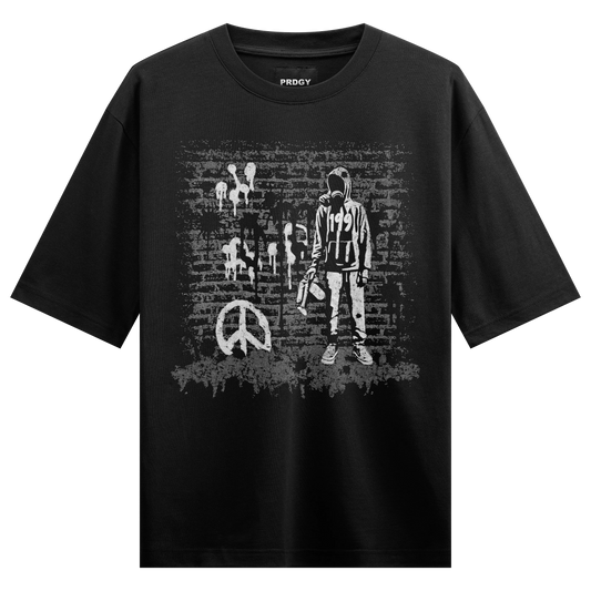 Prdgy Shaan Se Shanti Oversized Tshirt - PRDGY