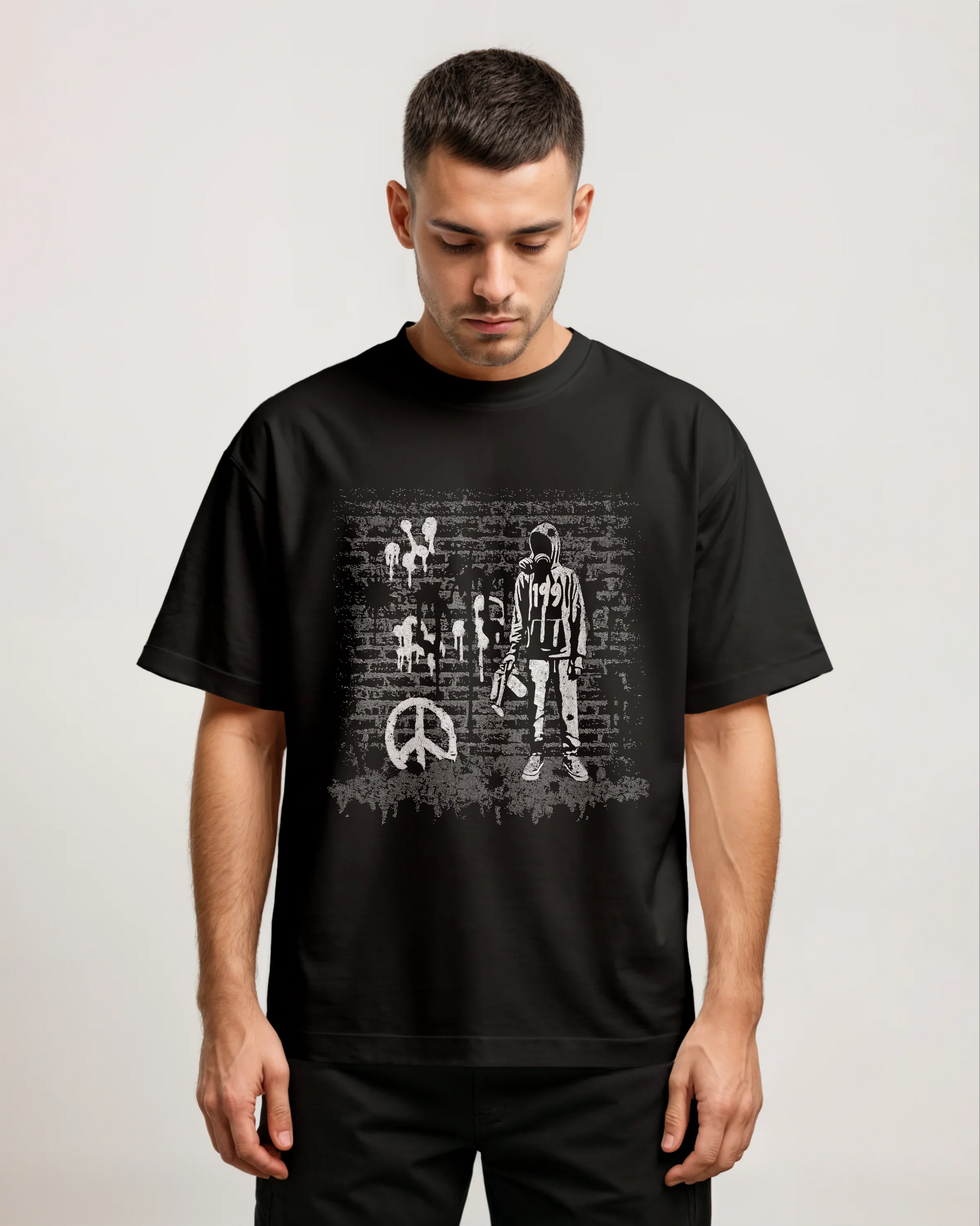 Prdgy Shaan Se Shanti Oversized Tshirt - PRDGY