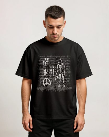 Prdgy Shaan Se Shanti Oversized Tshirt - PRDGY