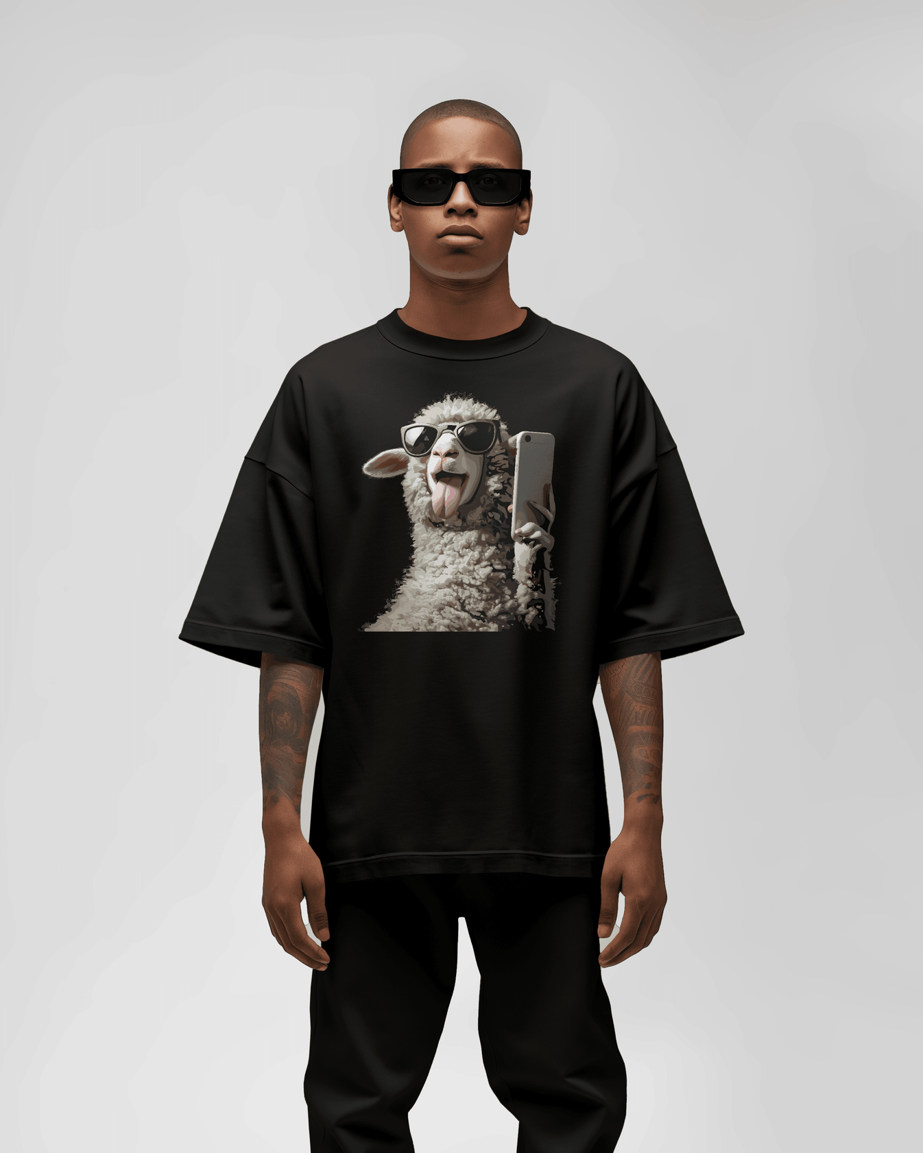 Prdgy Sheepfluencer Front Oversized T-Shirt - PRDGY
