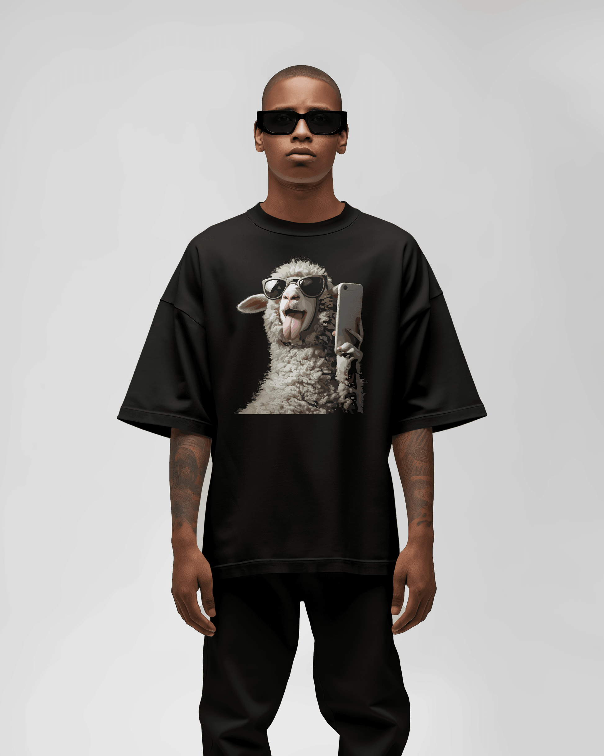 Prdgy Sheepfluencer Front Oversized T-Shirt - PRDGY
