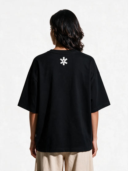 PRDGY Shiva mudra Oversized T-shirt — back view of T-shirt