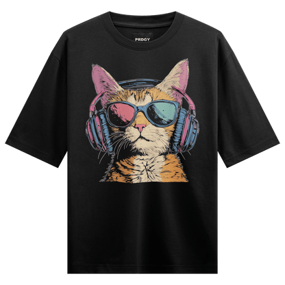 PRDGY Silent Party Front Oversized T-Shirt - PRDGY