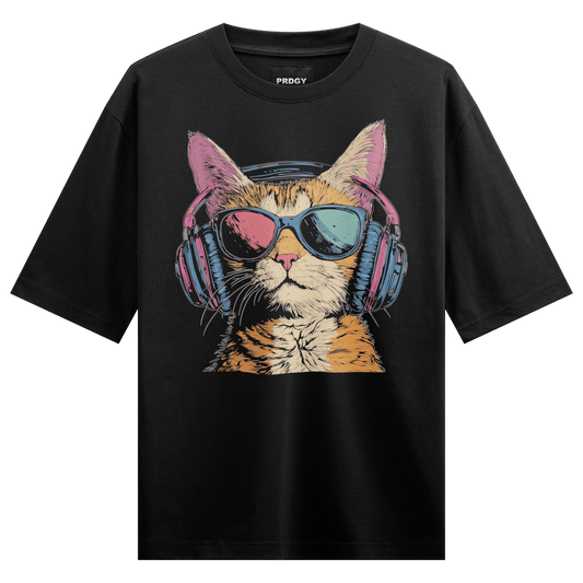 PRDGY Silent Party Front Oversized T-Shirt - PRDGY