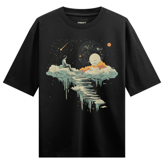 Prdgy STAIRWAY TO NOWHERE Front Oversized T-Shirt - PRDGY