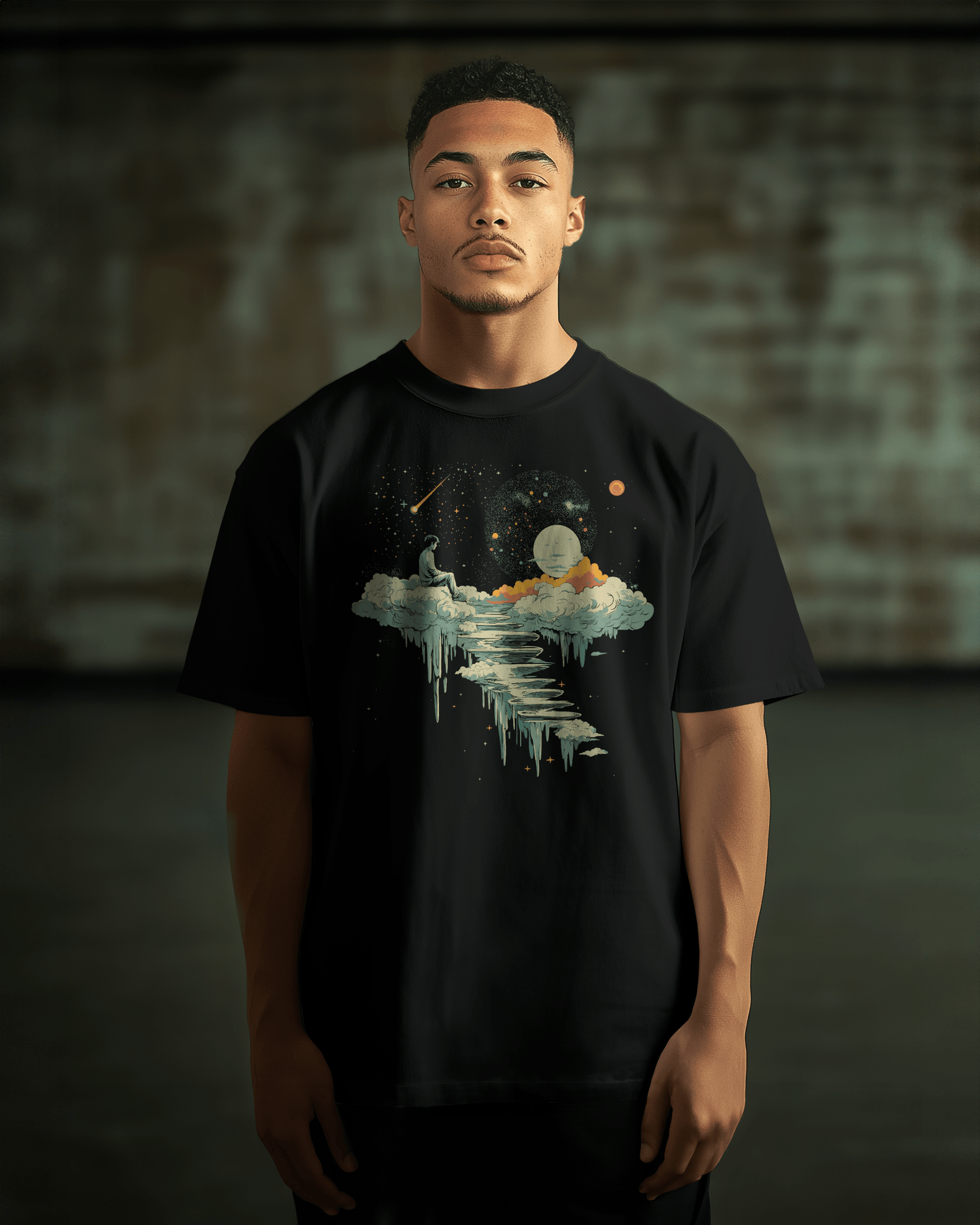 Prdgy STAIRWAY TO NOWHERE Front Oversized T-Shirt - PRDGY