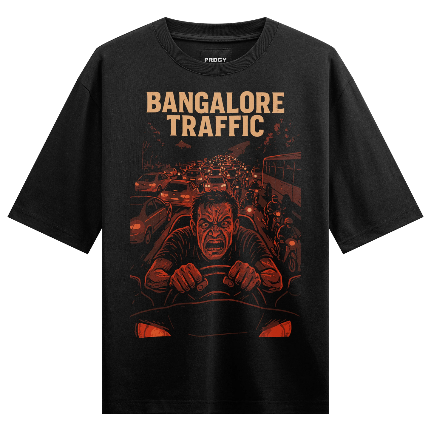 PRDGY Stuck in Traffic Oversized Tshirt - PRDGY