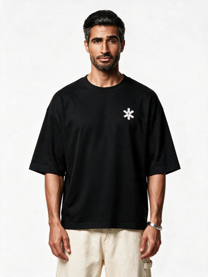 PRDGY Sudarshan Oversized T-Shirt — front view of T-shirt