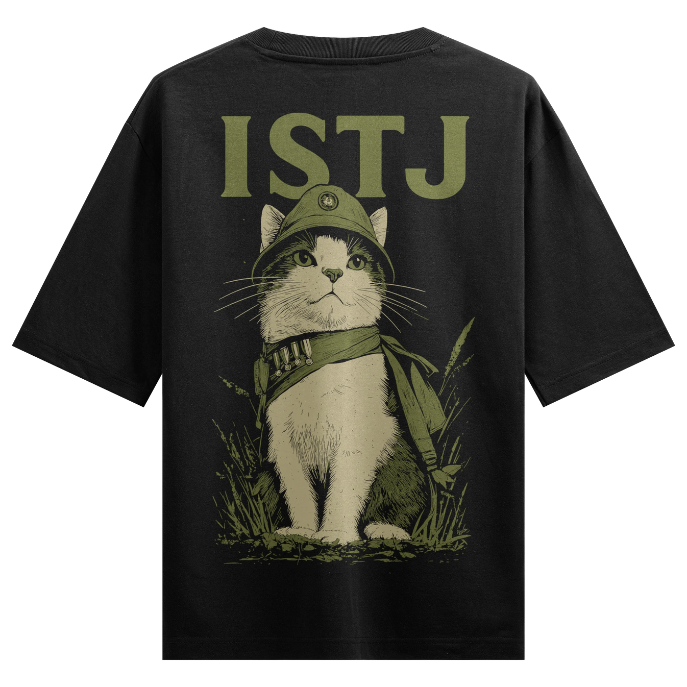 ISTJ Cat artwork on PRDGY oversized t-shirt