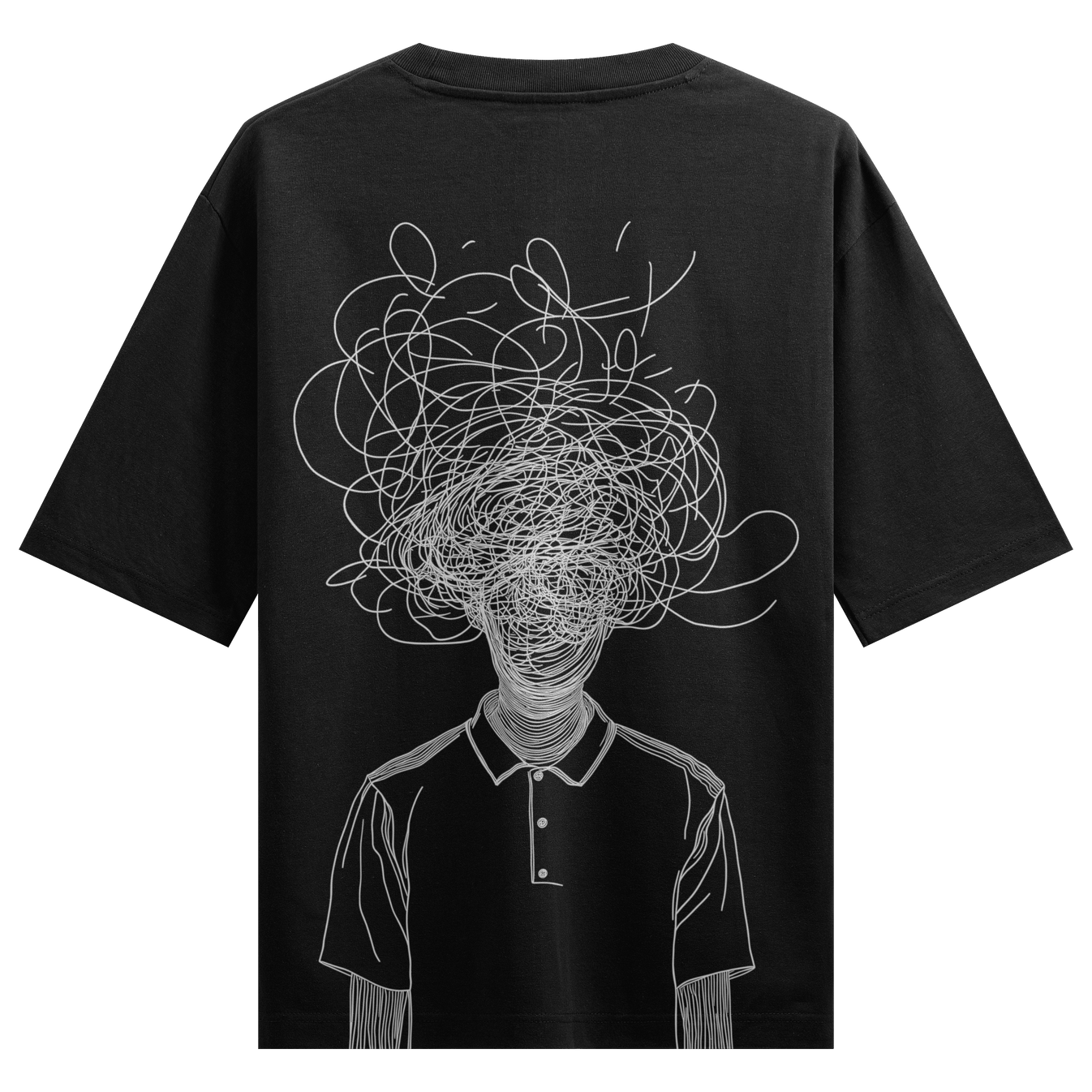 Mental Health artwork on PRDGY oversized t-shirt