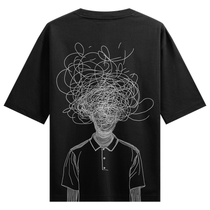 Prdgy Tangled Thoughts Back Oversized T-Shirt - PRDGY