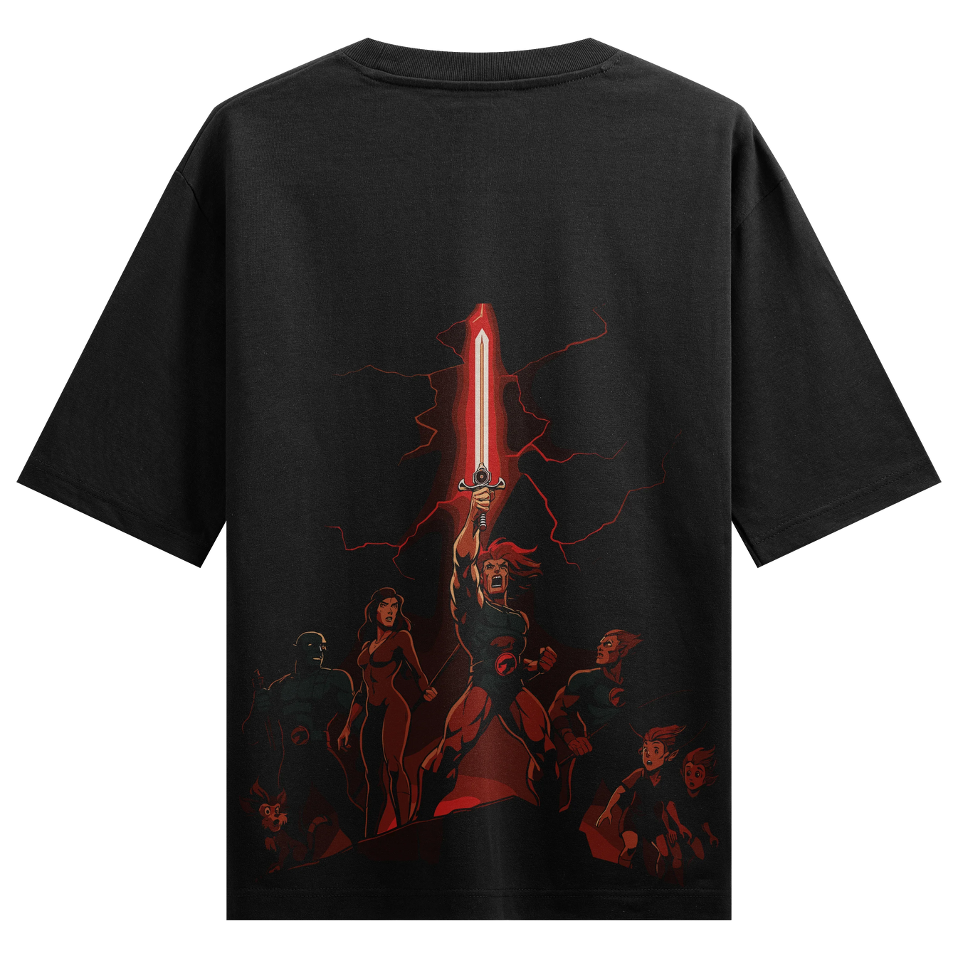 Thundercats artwork on PRDGY oversized t-shirt