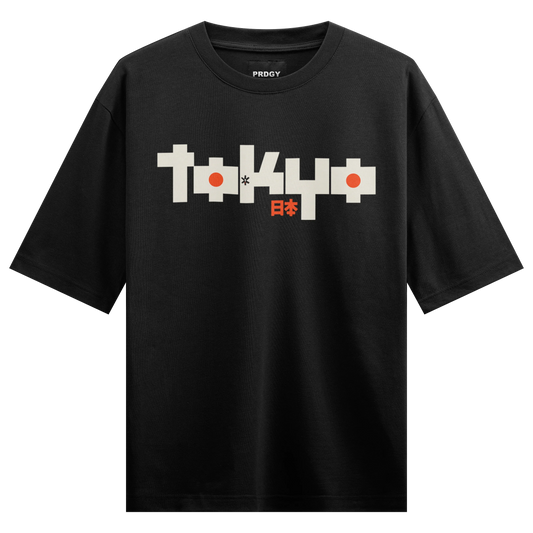 PRDGY Tokyo Nights Oversized T-Shirt - PRDGY