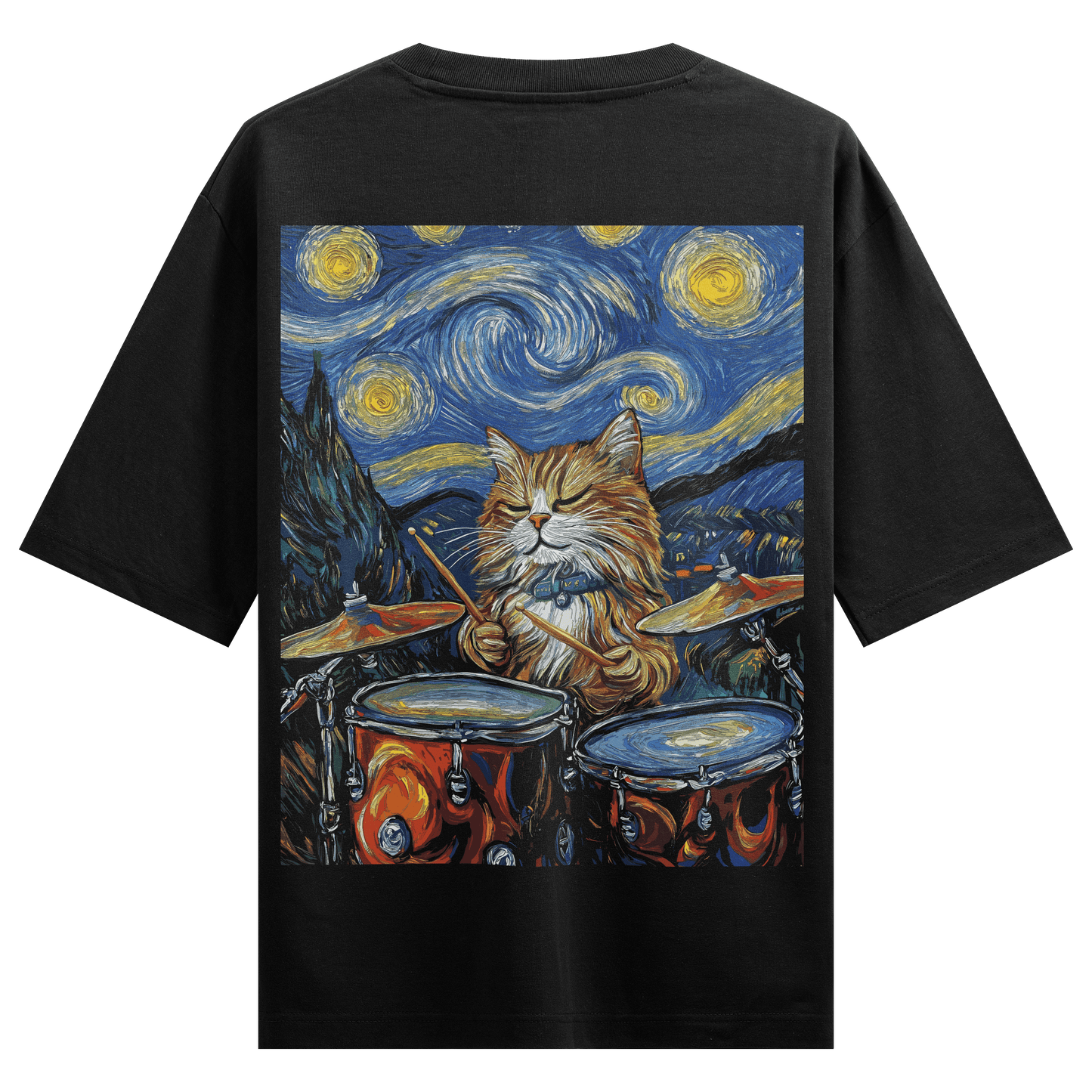 PRDGY Van Gogh Billa Back Print Oversized T-Shirt - PRDGY
