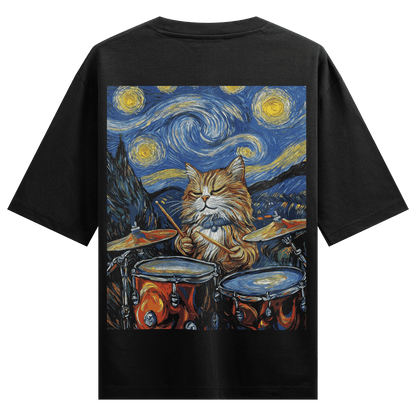 PRDGY Van Gogh Billa Back Print Oversized T-Shirt - PRDGY