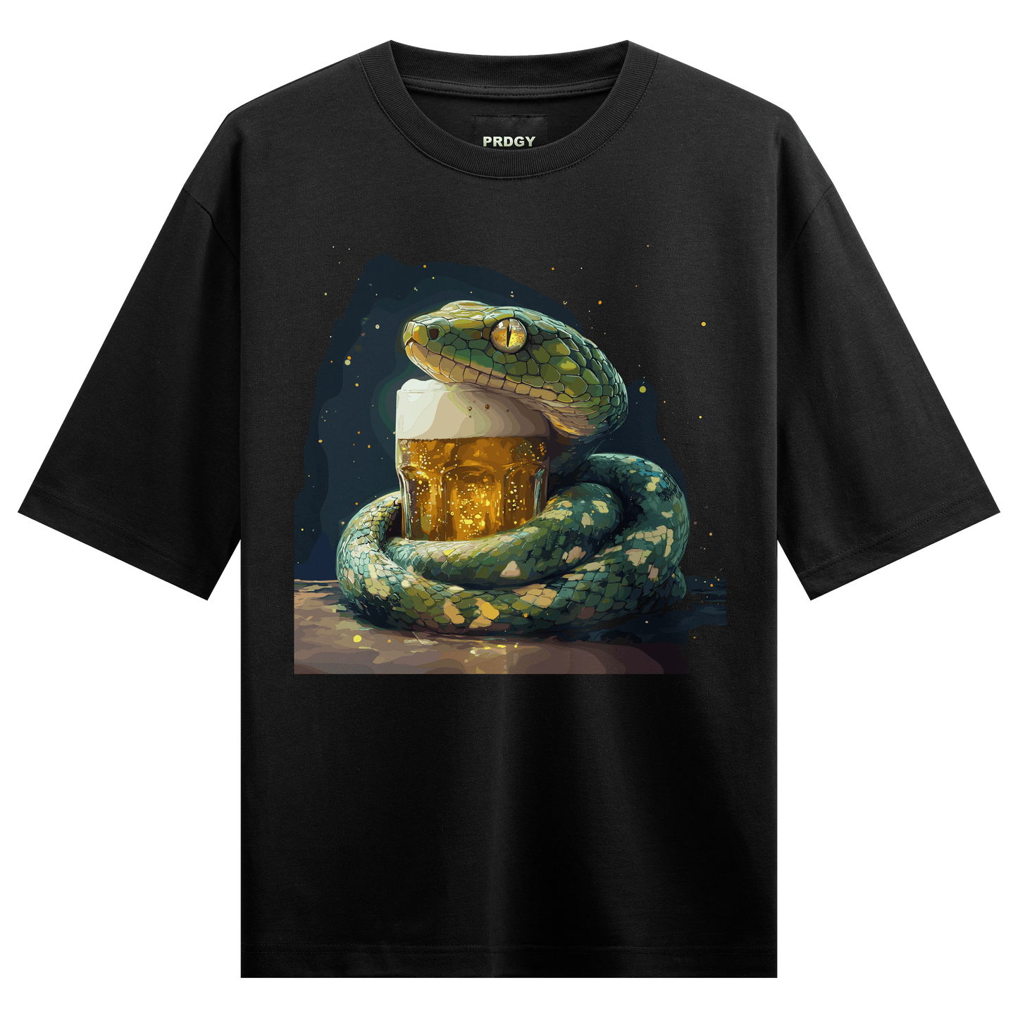 Prdgy Venomous Drink Front Oversized T-Shirt - PRDGY