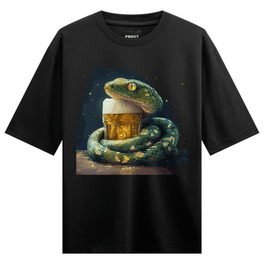 Prdgy Venomous Drink Front Oversized T-Shirt - PRDGY