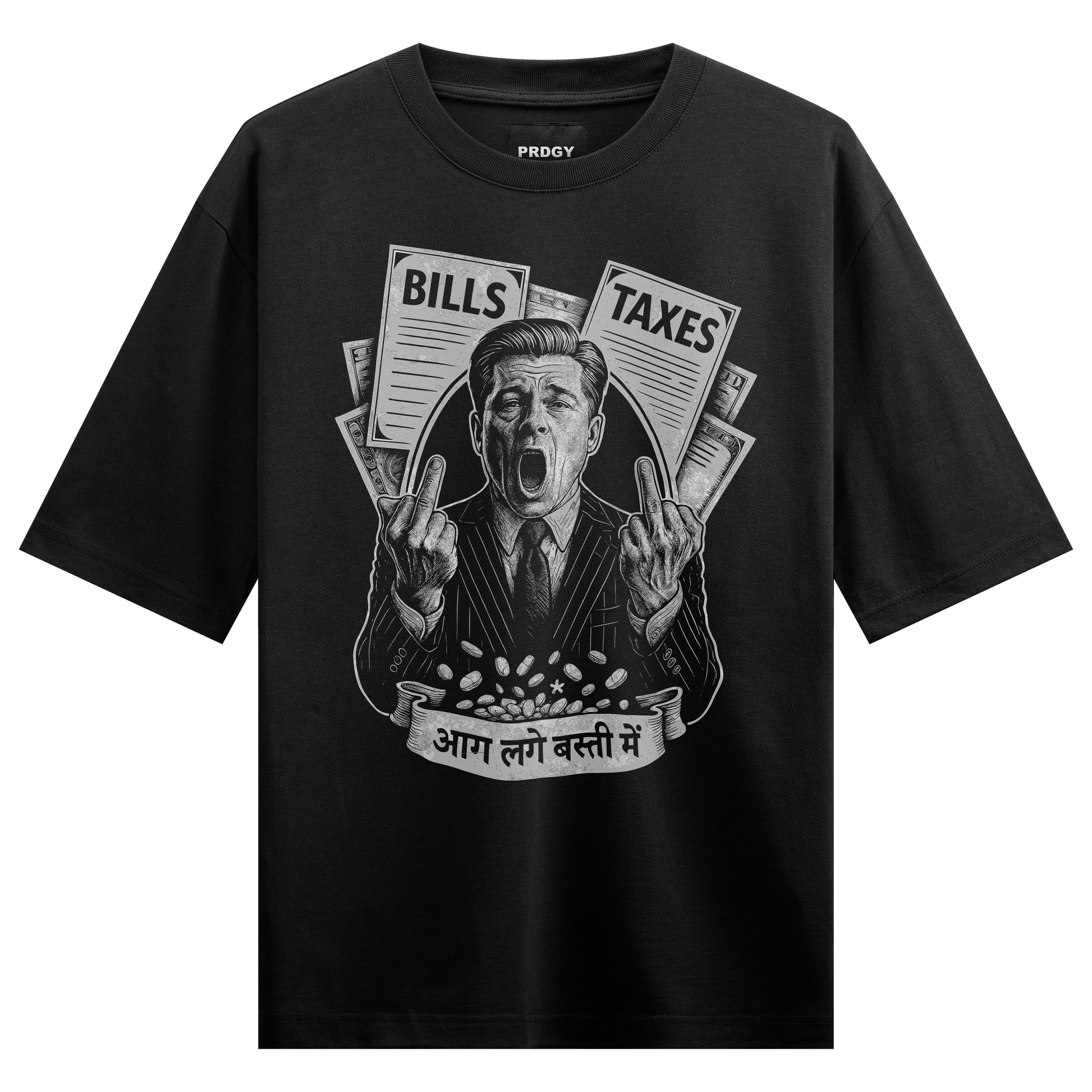 Rajneetik Goon Front Oversized T-Shirt - PRDGY