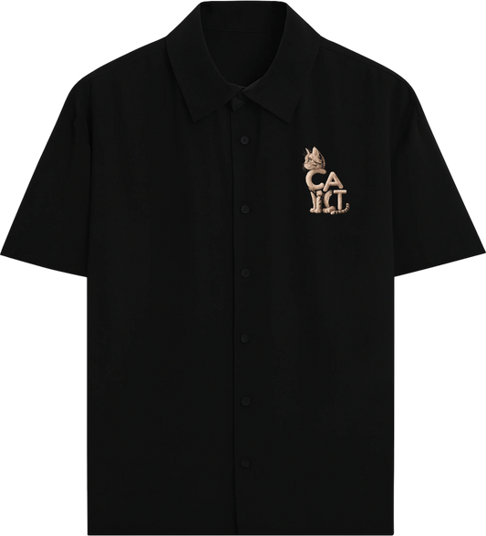 PRDGY Tail Cat Oversized Half-Shirt